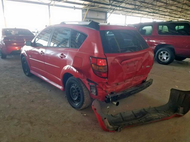 5Y2SL65806Z458112 - 2006 PONTIAC VIBE RED photo 3