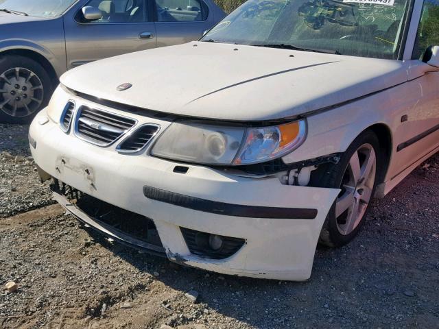 YS3EH49G143004688 - 2004 SAAB 9-5 AERO WHITE photo 9