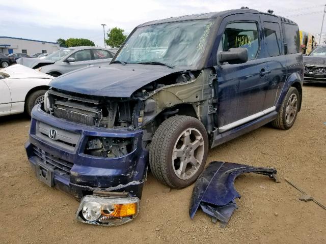 5J6YH18948L016162 - 2008 HONDA ELEMENT SC BLUE photo 2