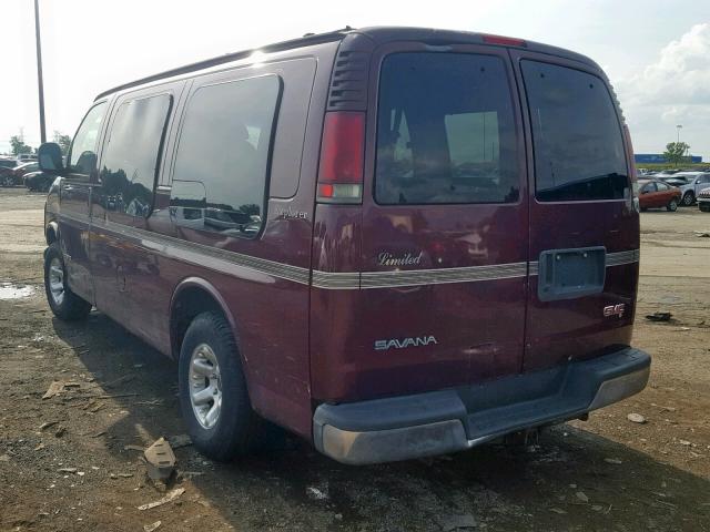 1GDFG15R721232381 - 2002 GMC SAVANA RV BURGUNDY photo 3