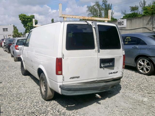 1GCDM19W41B145129 - 2001 CHEVROLET ASTRO WHITE photo 3