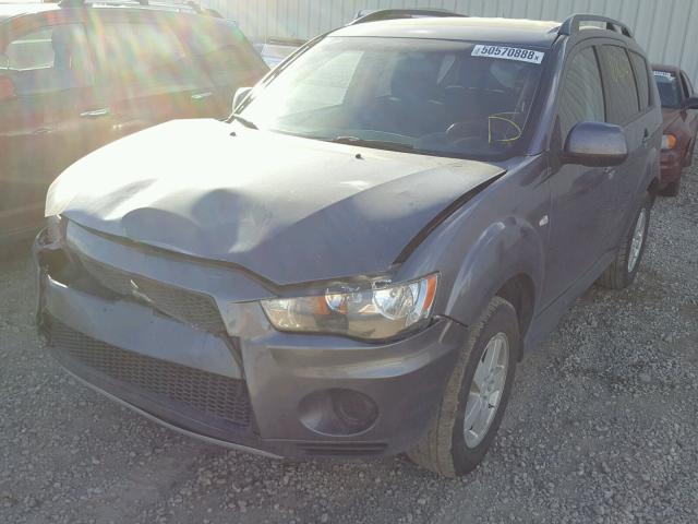 JA4AT2AW8CU604610 - 2012 MITSUBISHI OUTLANDER GRAY photo 2