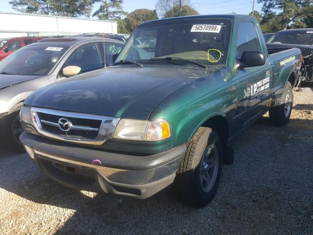 4F4YR12D21TM30845 - 2001 MAZDA B2300 GREEN photo 2