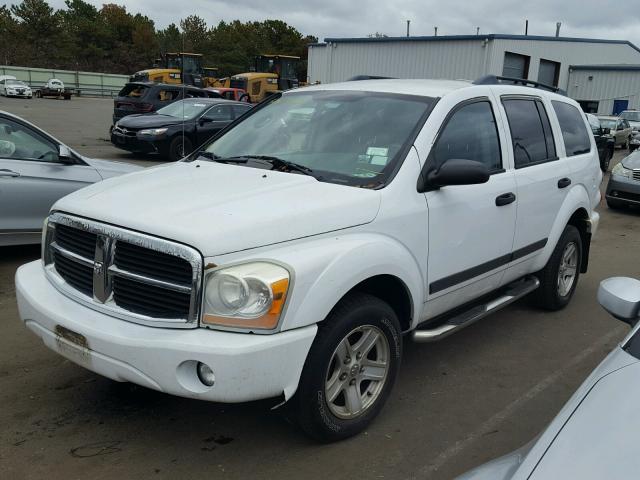 1D4HB48N86F191079 - 2006 DODGE DURANGO SL WHITE photo 2