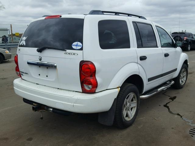 1D4HB48N86F191079 - 2006 DODGE DURANGO SL WHITE photo 4