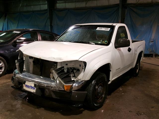 1GCCS148X48141405 - 2004 CHEVROLET COLORADO WHITE photo 2