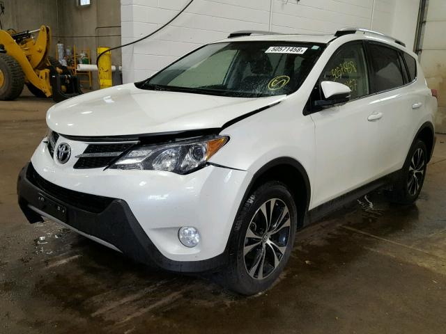 JTMDFREV0FD155450 - 2015 TOYOTA RAV4 LIMIT WHITE photo 2