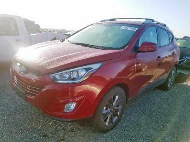 KM8JU3AG7FU055726 - 2015 HYUNDAI TUCSON LIM RED photo 2