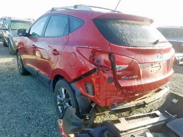 KM8JU3AG7FU055726 - 2015 HYUNDAI TUCSON LIM RED photo 3