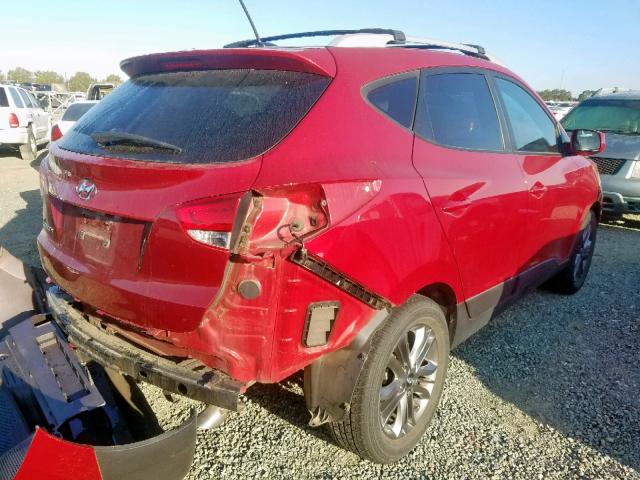 KM8JU3AG7FU055726 - 2015 HYUNDAI TUCSON LIM RED photo 4