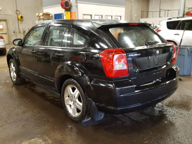 1B3HB48B57D152614 - 2007 DODGE CALIBER SX BLACK photo 3