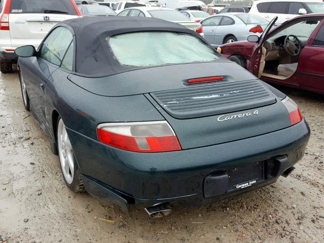 WP0CA2990YS651216 - 2000 PORSCHE 911 CARRER GREEN photo 3