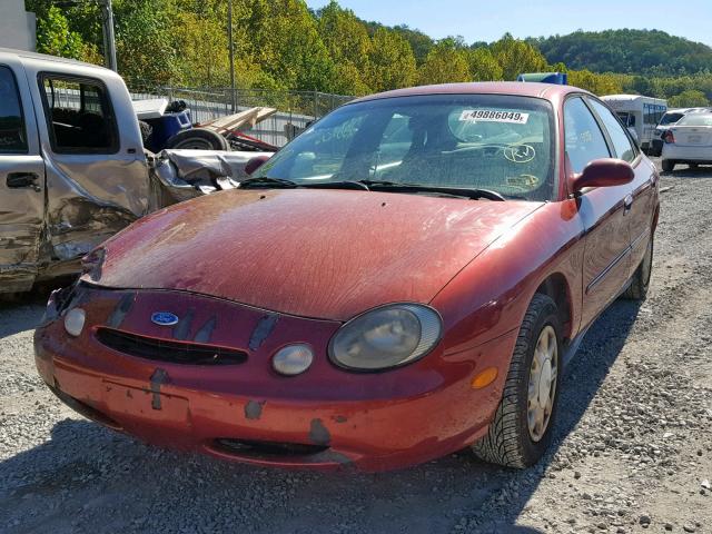 1FALP52U8VA118147 - 1997 FORD TAURUS GL BURGUNDY photo 2