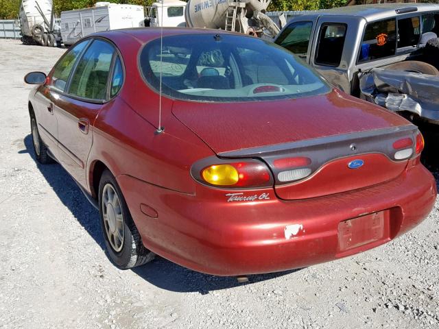 1FALP52U8VA118147 - 1997 FORD TAURUS GL BURGUNDY photo 3