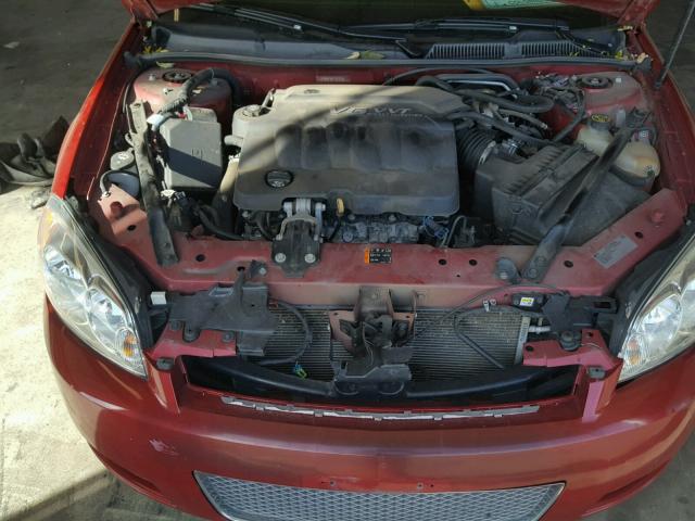 2G1WB5E35F1167402 - 2015 CHEVROLET IMPALA LIM RED photo 7