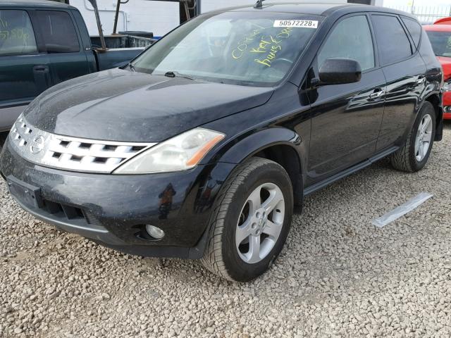 JN8AZ08W34W319175 - 2004 NISSAN MURANO SL/ BLACK photo 2