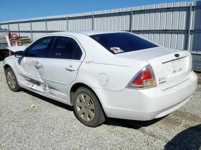 3FAHP06Z07R112110 - 2007 FORD FUSION S WHITE photo 3