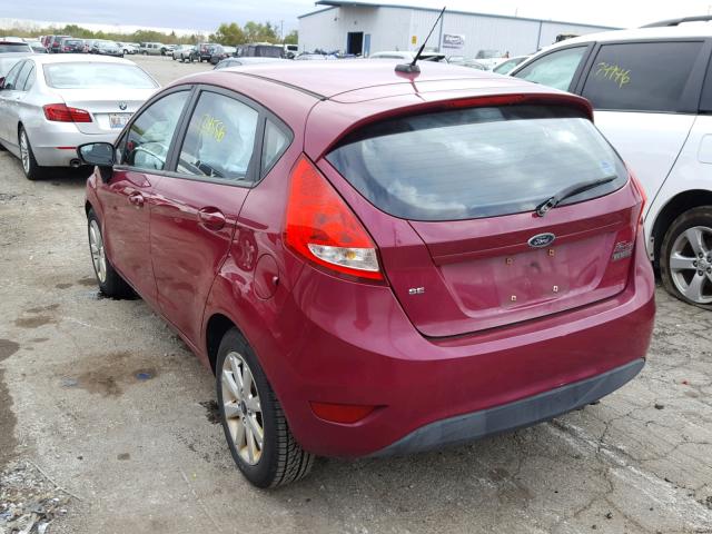 3FADP4EJ3BM108575 - 2011 FORD FIESTA SE RED photo 3