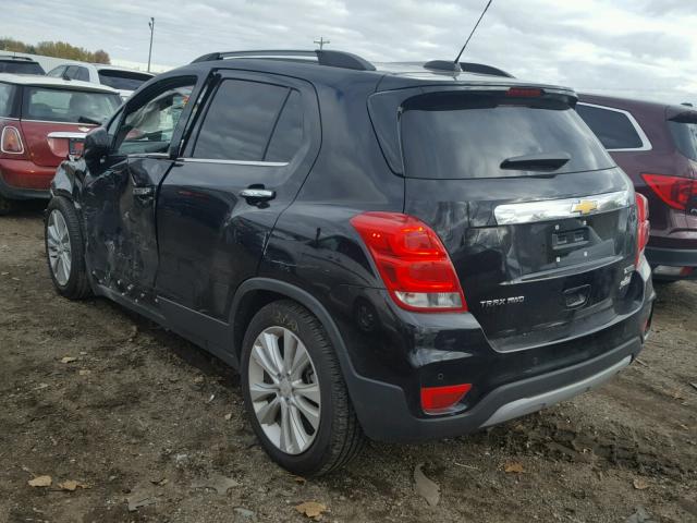 3GNCJRSB3JL173164 - 2018 CHEVROLET TRAX PREMI BLACK photo 3