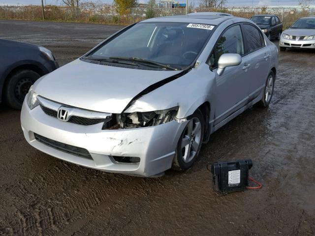 2HGFA1E60AH031970 - 2010 HONDA CIVIC SILVER photo 2