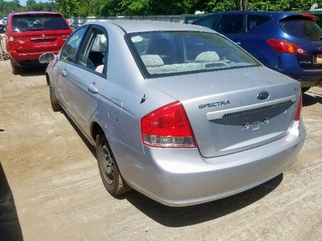 KNAFE121X75385715 - 2007 KIA SPECTRA EX SILVER photo 3