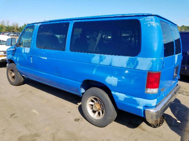 1FMNE31L6YHA67194 - 2000 FORD ECONOLINE BLUE photo 3