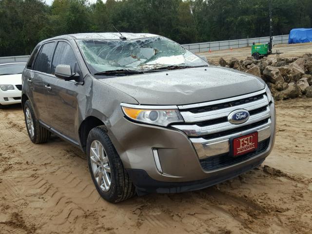 2FMDK3KC4EBB52689 - 2014 FORD EDGE LIMIT GRAY photo 1