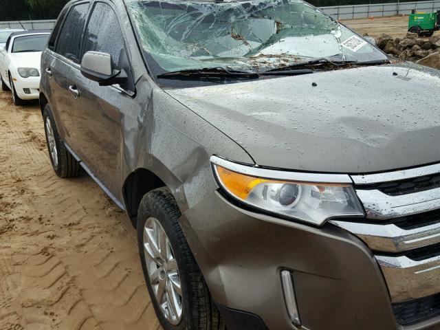 2FMDK3KC4EBB52689 - 2014 FORD EDGE LIMIT GRAY photo 9