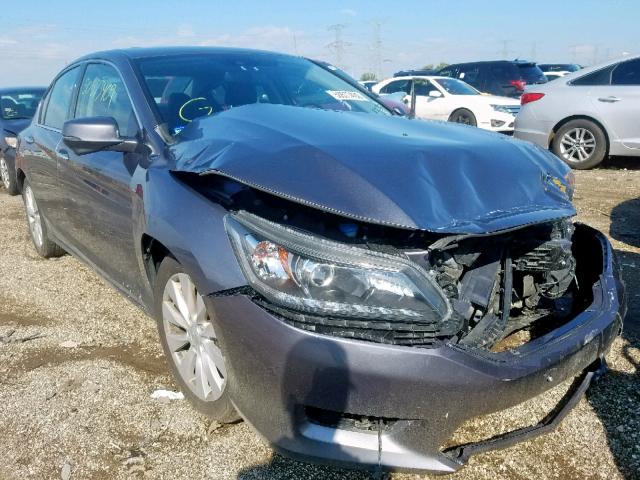 1HGCR3F86FA025863 - 2015 HONDA ACCORD EXL GRAY photo 1