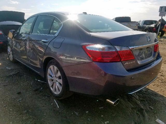 1HGCR3F86FA025863 - 2015 HONDA ACCORD EXL GRAY photo 3