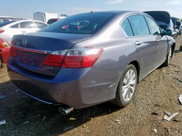 1HGCR3F86FA025863 - 2015 HONDA ACCORD EXL GRAY photo 4