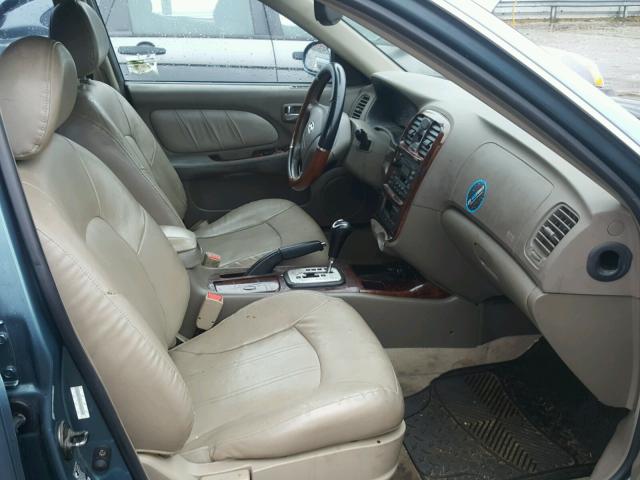 KMHWF35H44A052090 - 2004 HYUNDAI SONATA GLS TEAL photo 5