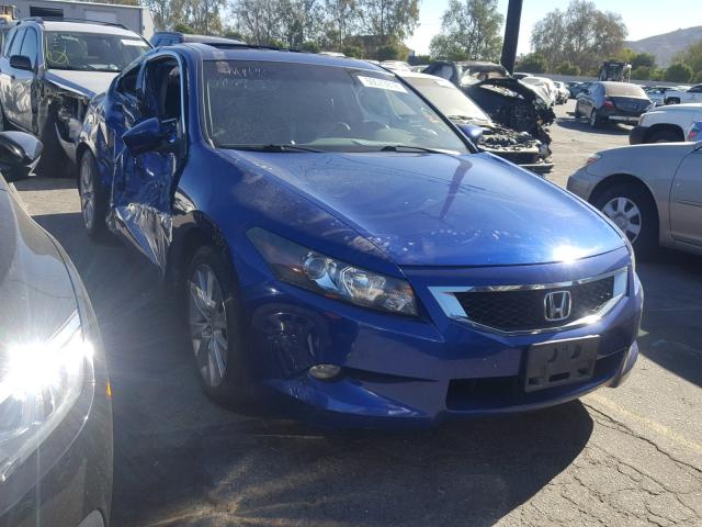 1HGCS22838A012320 - 2008 HONDA ACCORD EXL BLUE photo 1