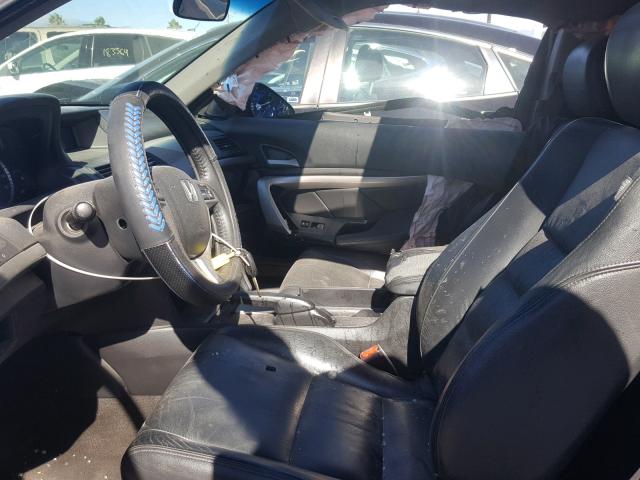 1HGCS22838A012320 - 2008 HONDA ACCORD EXL BLUE photo 5