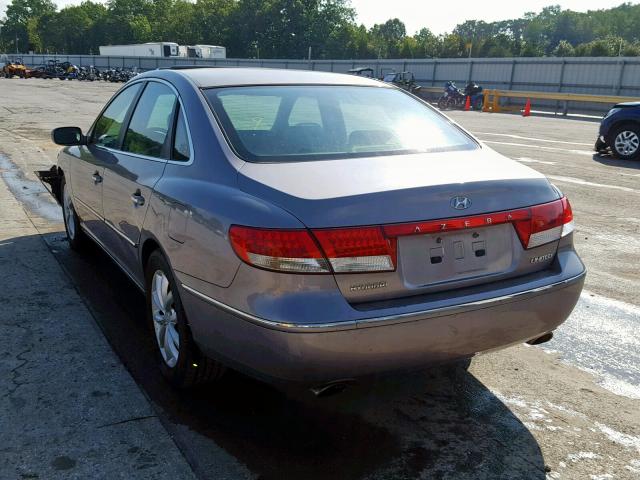 KMHFC46F66A047682 - 2006 HYUNDAI AZERA SE SILVER photo 3