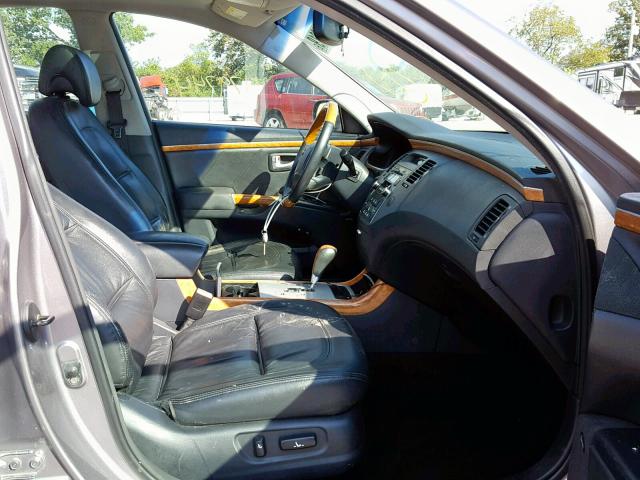 KMHFC46F66A047682 - 2006 HYUNDAI AZERA SE SILVER photo 5