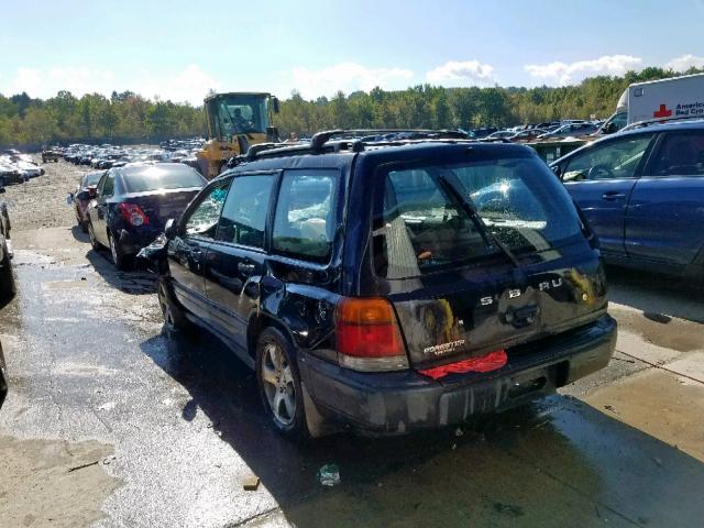 JF1SF6350XH727528 - 1999 SUBARU FORESTER L BLACK photo 3