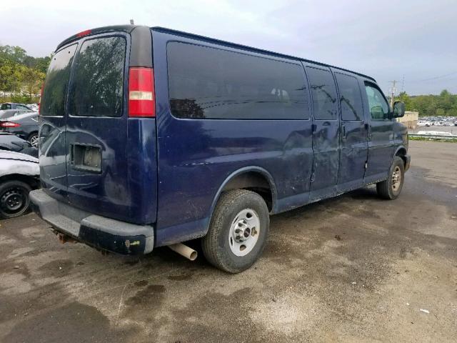 1GJHG39U771235644 - 2007 GMC SAVANA G35 BLUE photo 4