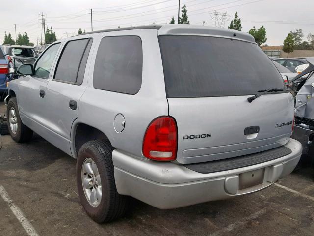 1D4HR38N43F547741 - 2003 DODGE DURANGO SP SILVER photo 3