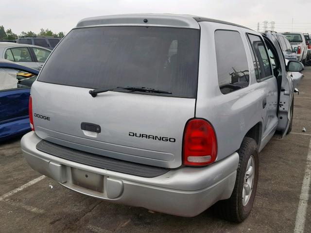 1D4HR38N43F547741 - 2003 DODGE DURANGO SP SILVER photo 4