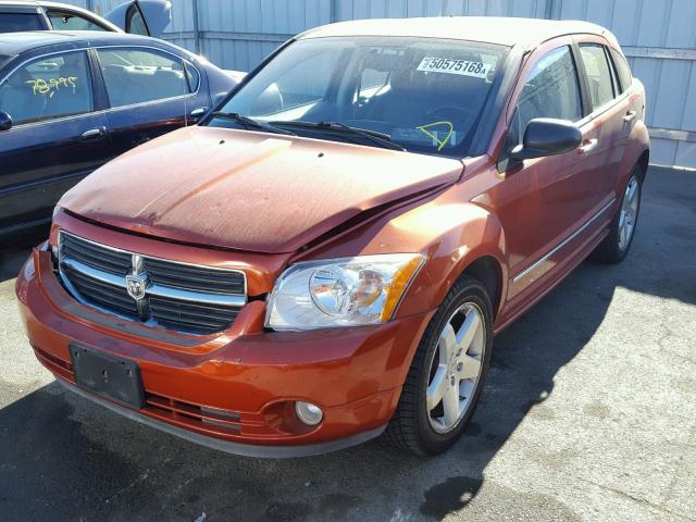 1B3HE78KX7D432831 - 2007 DODGE CALIBER R/ ORANGE photo 2