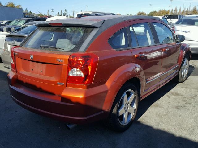 1B3HE78KX7D432831 - 2007 DODGE CALIBER R/ ORANGE photo 4