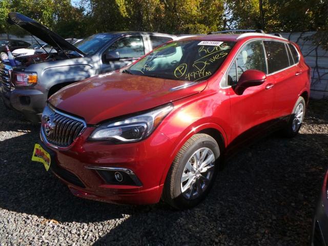 LRBFX2SA0JD002895 - 2018 BUICK ENVISION E BURGUNDY photo 2