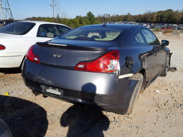 JN1CV6EL5DM980315 - 2013 INFINITI G37 GRAY photo 4