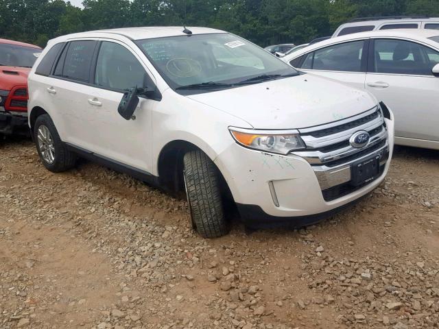 2FMDK3JC5EBA70908 - 2014 FORD EDGE SEL WHITE photo 1