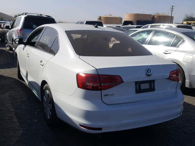 3VW2K7AJ1FM422171 - 2015 VOLKSWAGEN JETTA BASE Սպիտակ լուսանկար 3