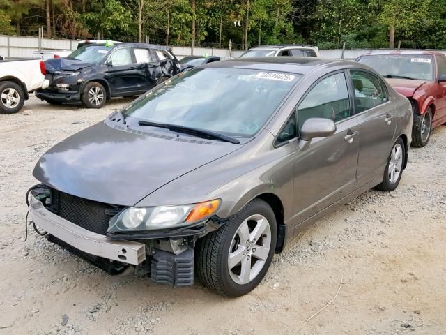 2HGFA16806H521350 - 2006 HONDA CIVIC EX GRAY photo 2