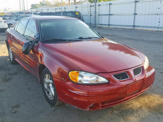1G2NF52E31M616610 - 2001 PONTIAC GRAND AM S MAROON photo 1