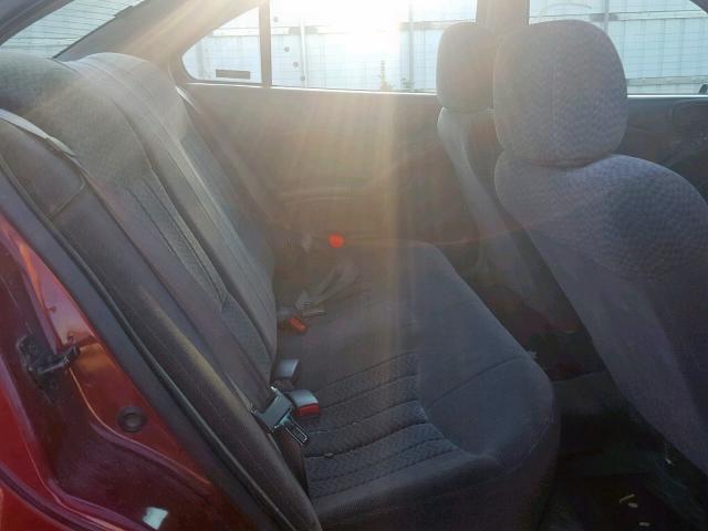 1G2NF52E31M616610 - 2001 PONTIAC GRAND AM S MAROON photo 6