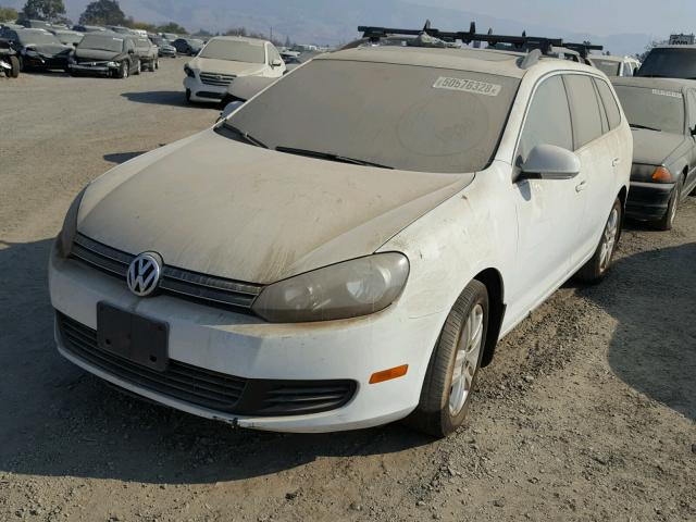 3VWPL7AJ1BM646442 - 2011 VOLKSWAGEN JETTA TDI WHITE photo 2